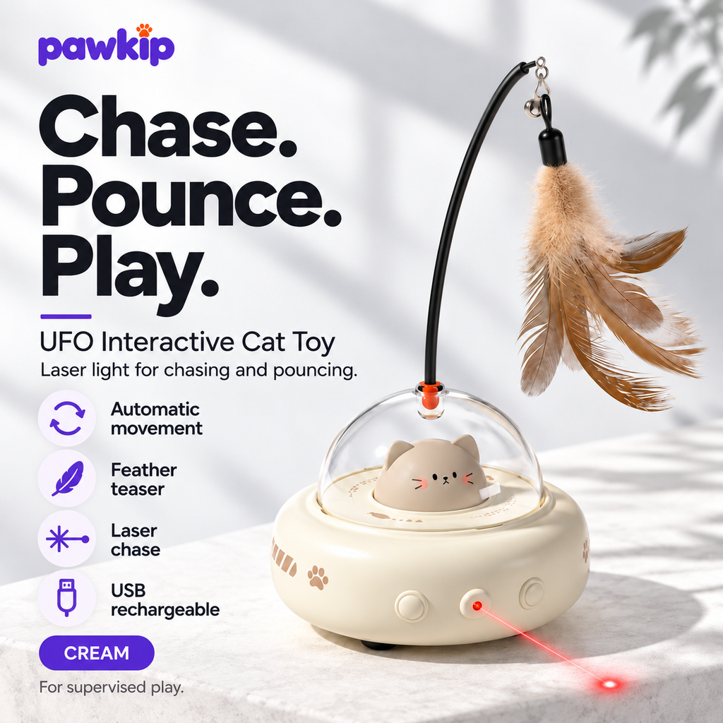 Pawkip UFO Interactive Cat Toy