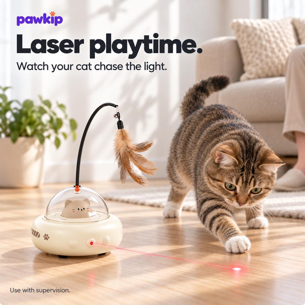 Pawkip UFO Interactive Cat Toy